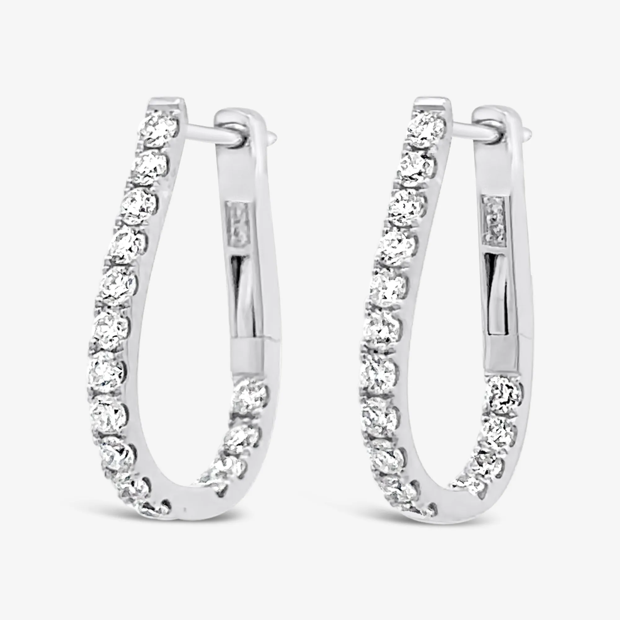 0.75 U-Hoop 0.70CT Earrings