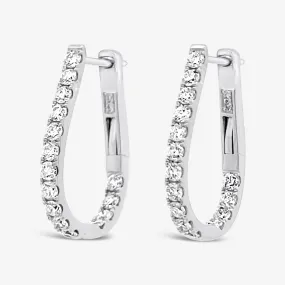 0.75 U-Hoop 0.70CT Earrings