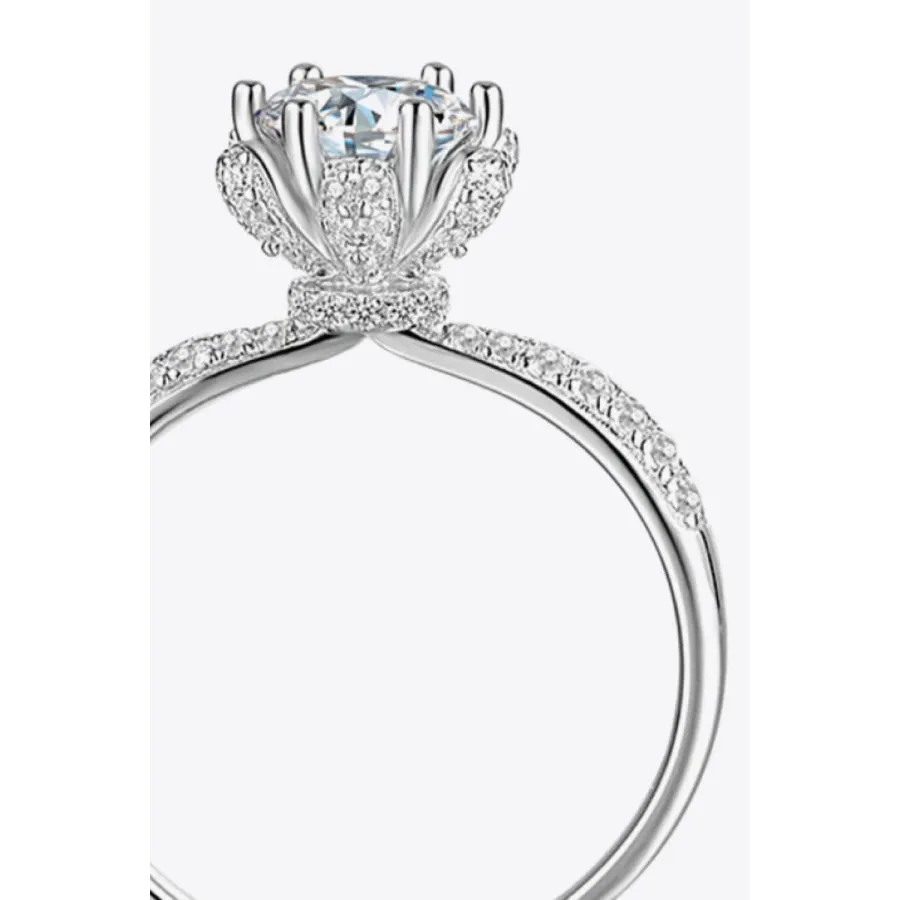 1 Carat Moissanite 6-Prong Ring