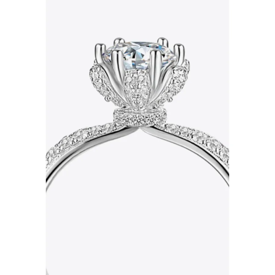 1 Carat Moissanite 6-Prong Ring