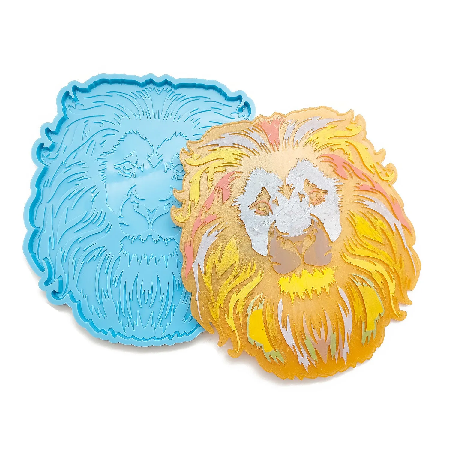 1 piece Silicone Lion Coaster Mold Silicone Table Mat Mold Shiny Lion Mold For Home Decoration 10385350