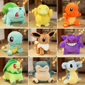 20 styles Anime pokemon image toys plush doll pikachu plush toys Charmander Squirtle Bulbasaur Jigglypuffs Eevee Snorlax Baby gi