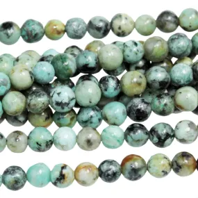 African Turquoise  4mm Round - 8-Inch