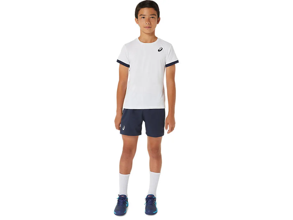 Asics Short Tennis Boys Junior Blauw