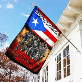 Band Of Brothers Puerto Rican Wall Flag