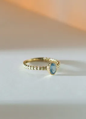 Caes topaz december birthstone ring 14k gold