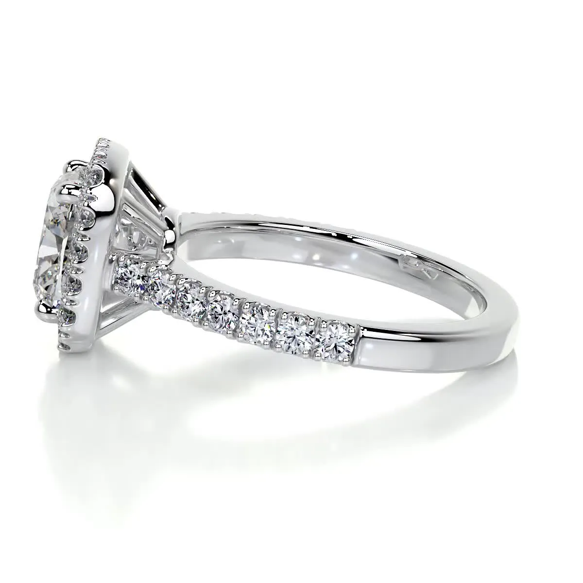 Celeste Diamond Engagement Ring -14K White Gold