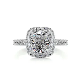 Celeste Diamond Engagement Ring -14K White Gold