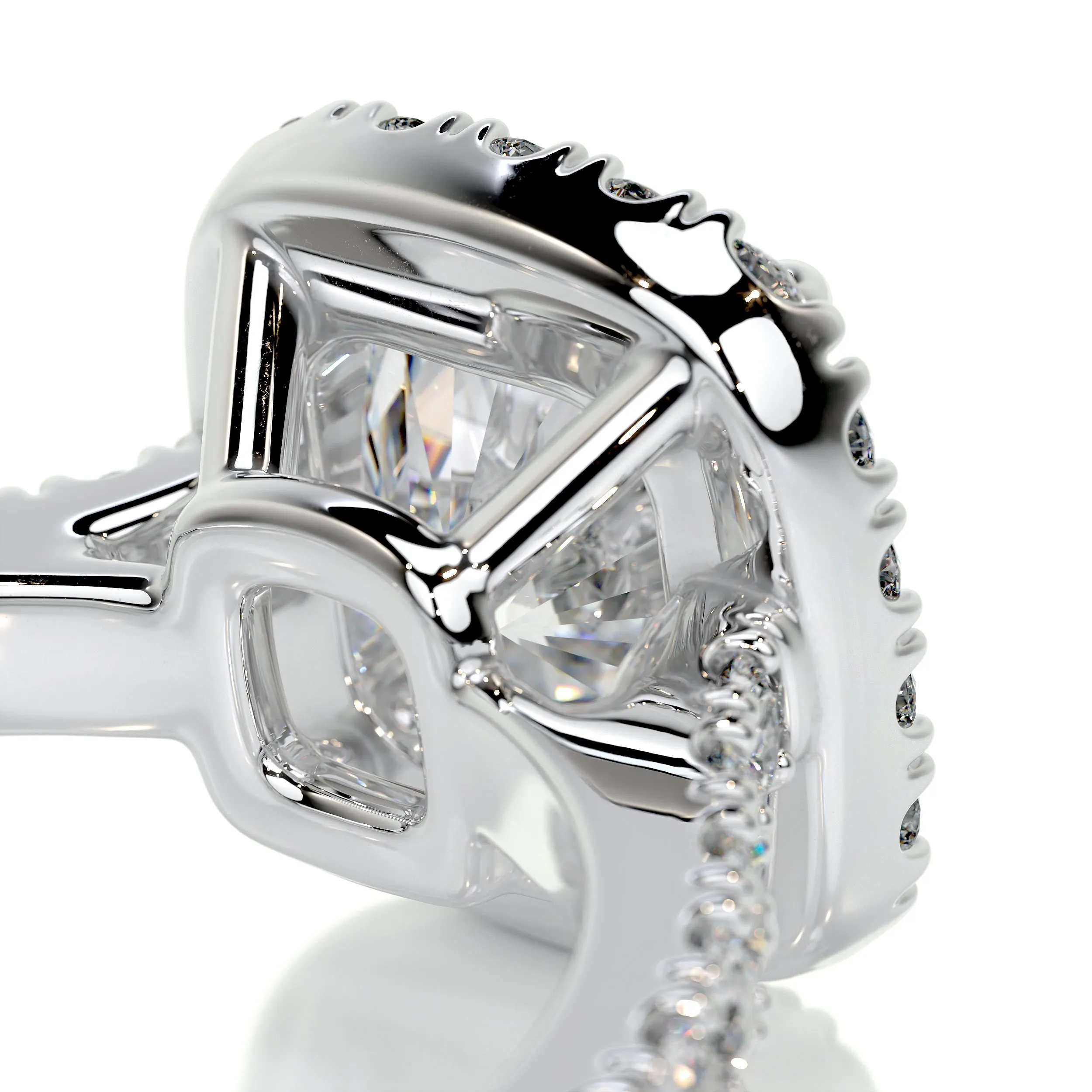 Celeste Diamond Engagement Ring -14K White Gold