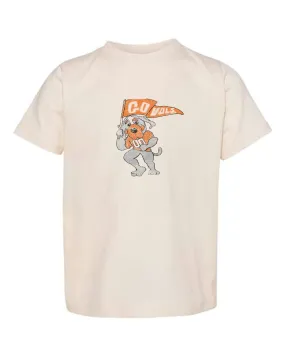 Children's Vols Mascot Flag Cream Tee