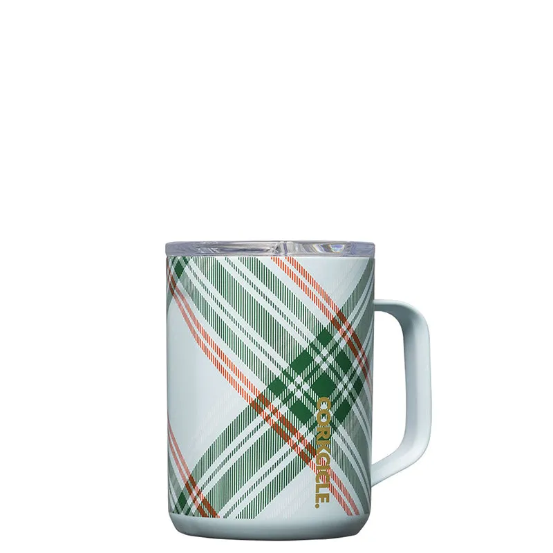 CORKCICLE | Coffee Mug - Peppermint Plaid