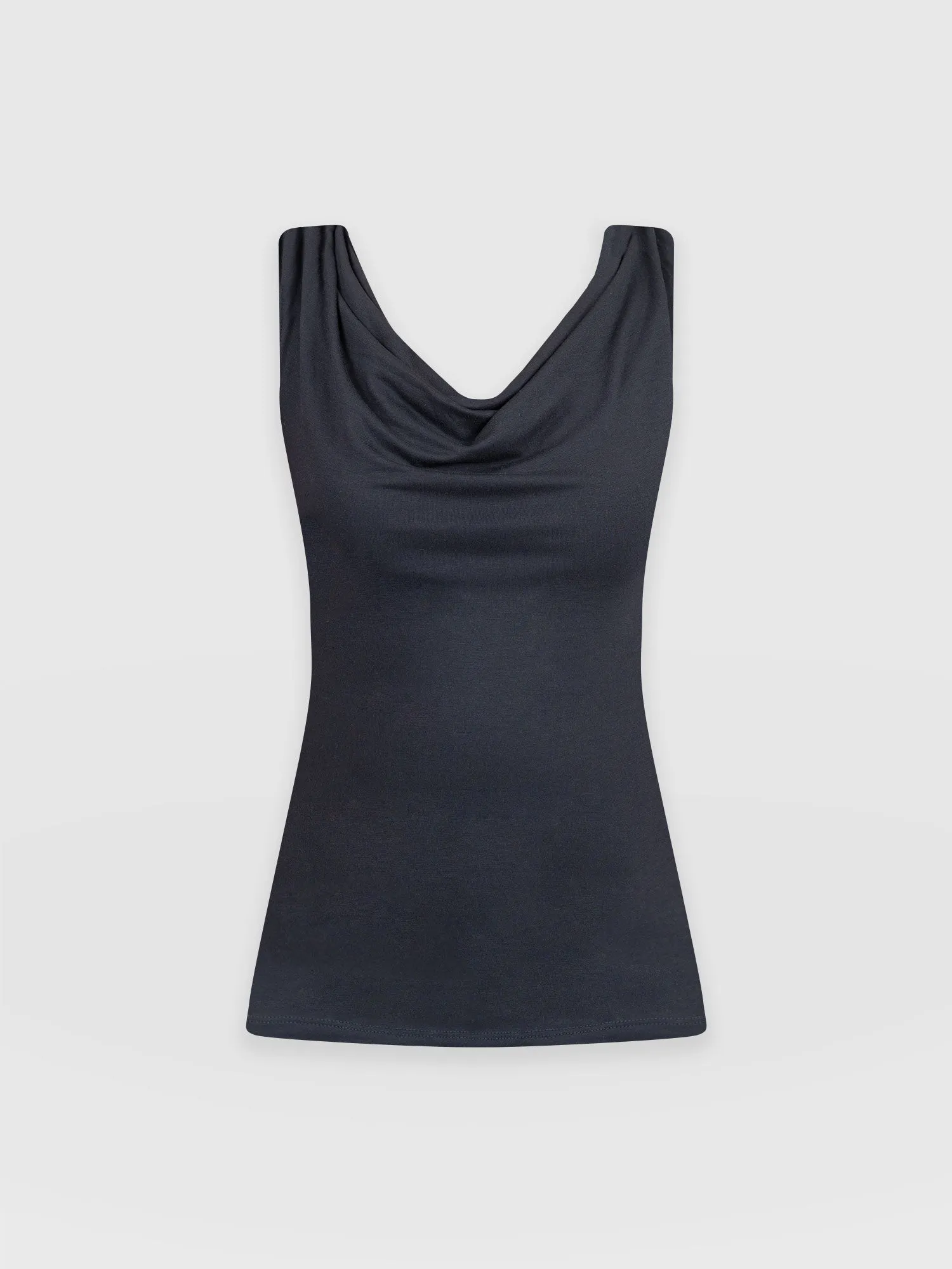 Cowl Neck Cami - Navy