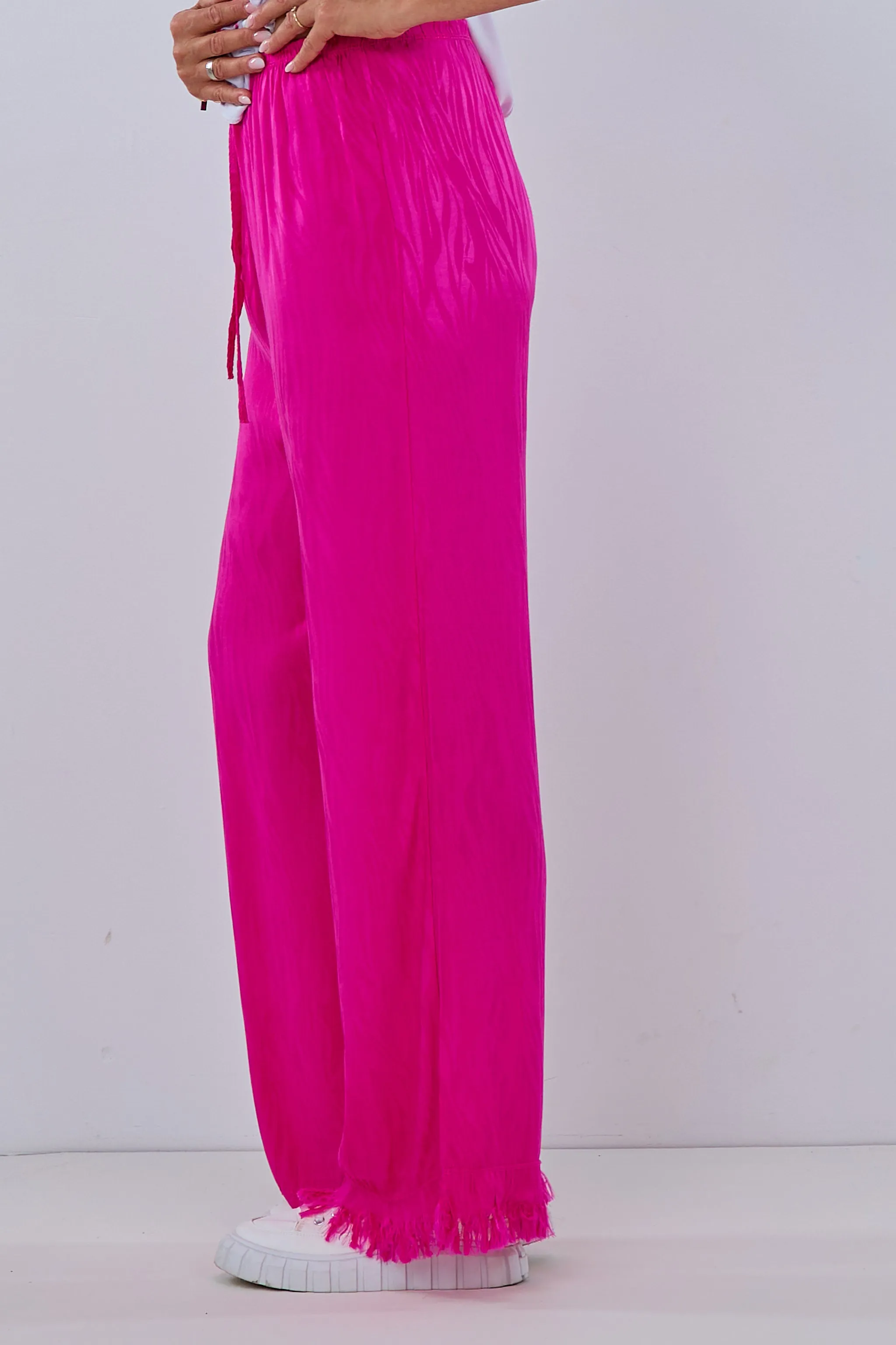 Culotte mit Fransen, pink