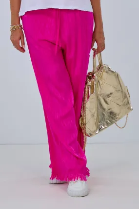 Culotte mit Fransen, pink