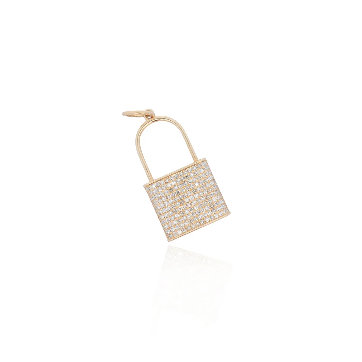 Diamond Padlock Charm