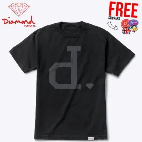 Diamond Supply Co. Tonal Un-Polo T-Shirt, Black