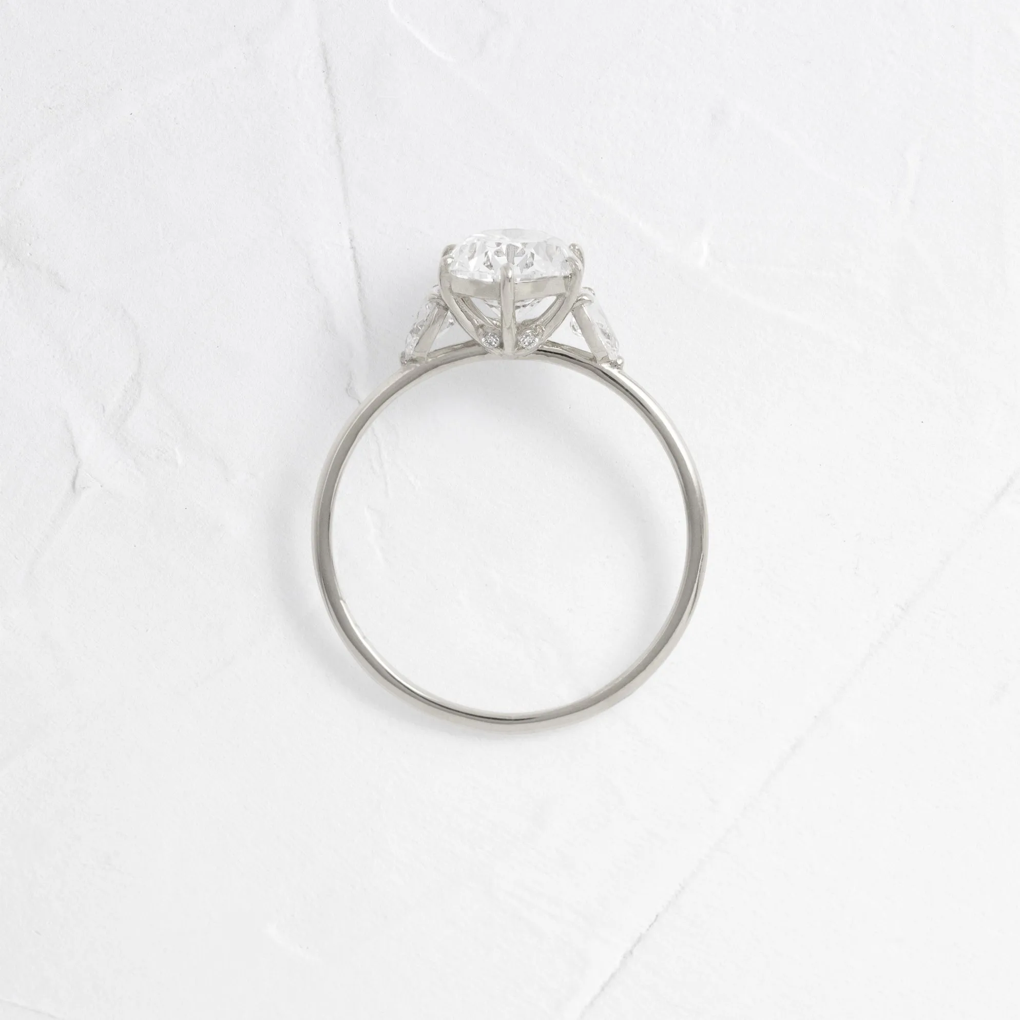 Duet Ring, Oval Cut