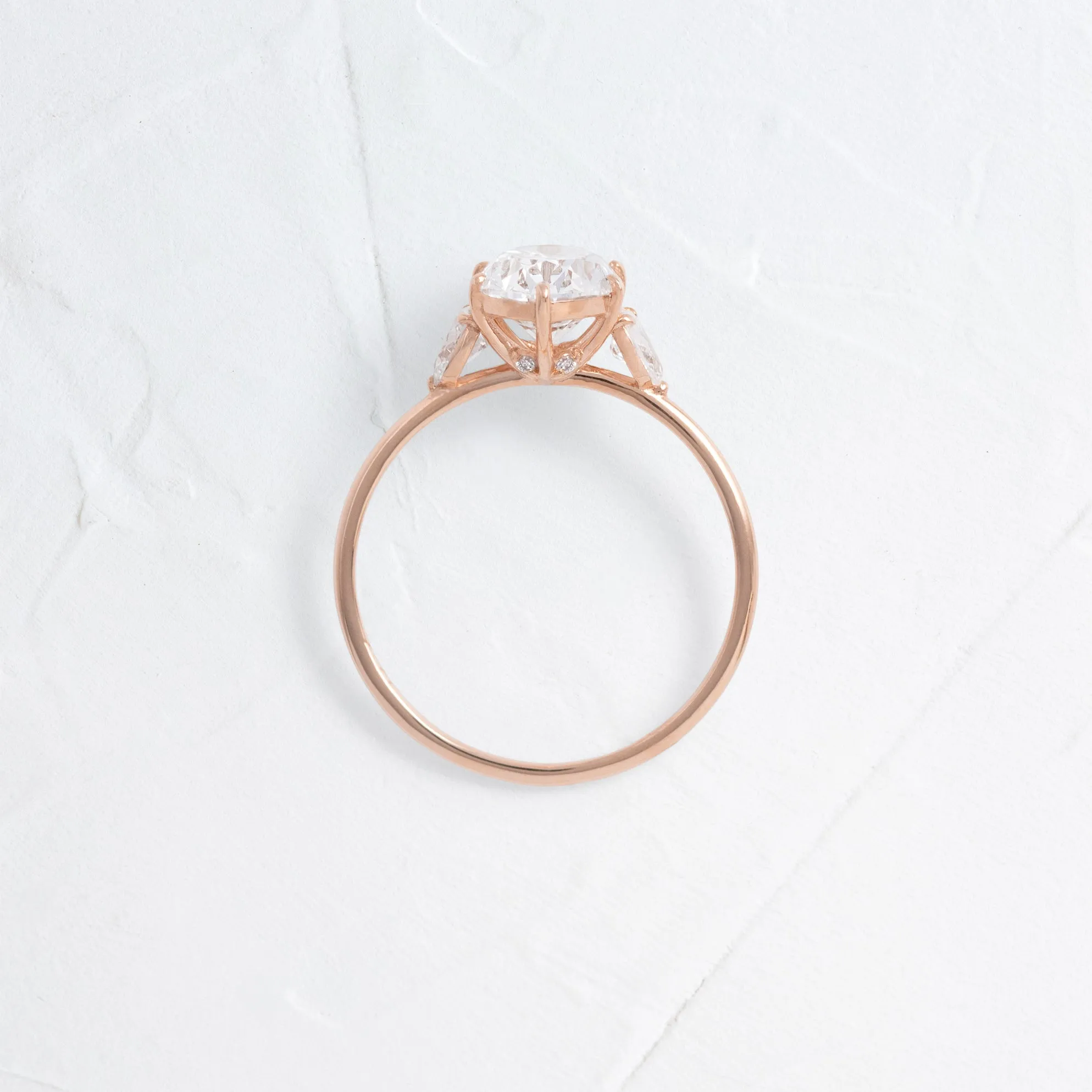 Duet Ring, Oval Cut