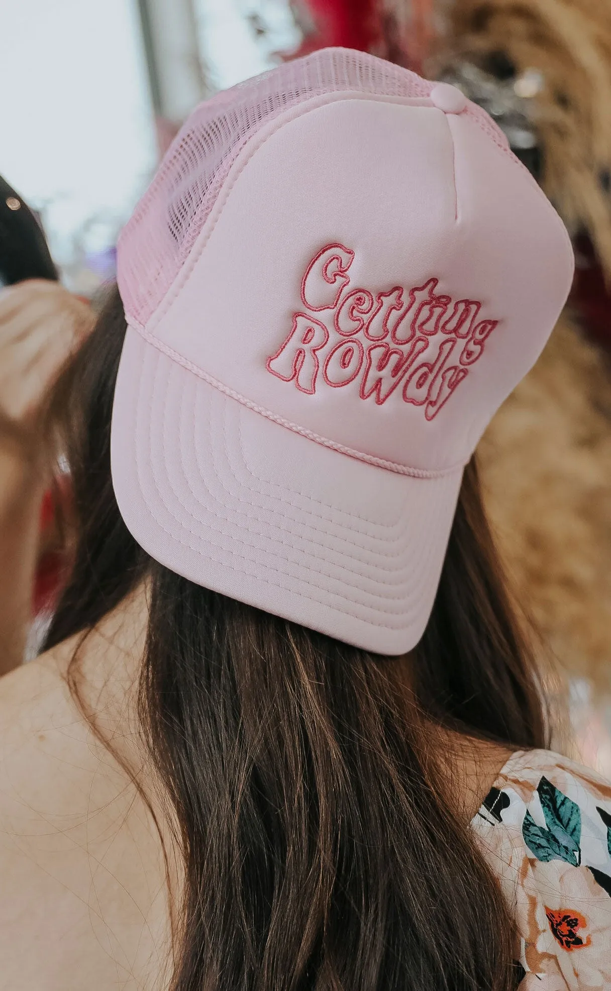 friday   saturday: getting rowdy trucker hat