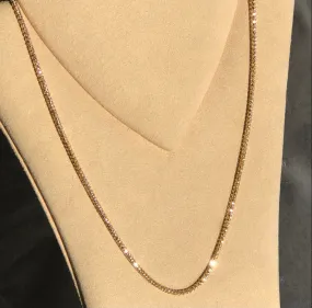 Full Diamond cut snake chain