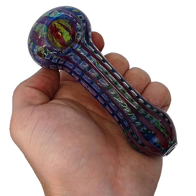 Glass smoking spoon pipe