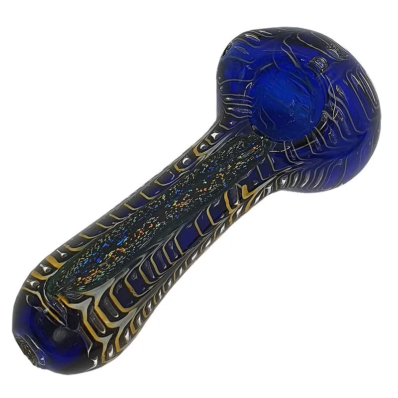 Glass smoking spoon pipe