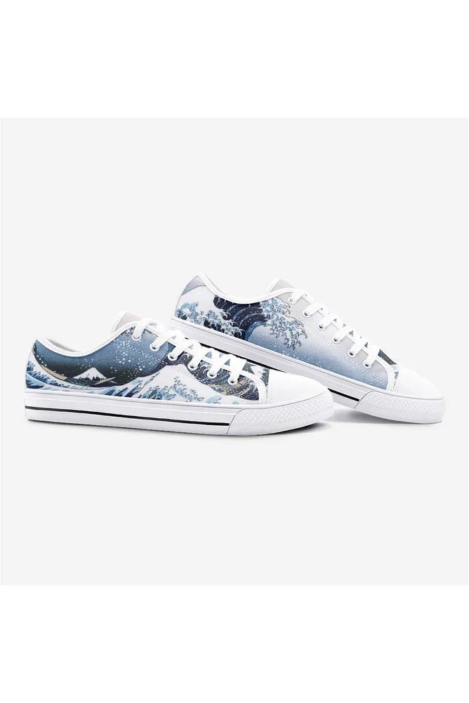 Hokusai's Great Wave Off Kanagawa Unisex Low Top Canvas Shoes