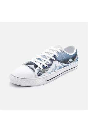 Hokusai's Great Wave Off Kanagawa Unisex Low Top Canvas Shoes