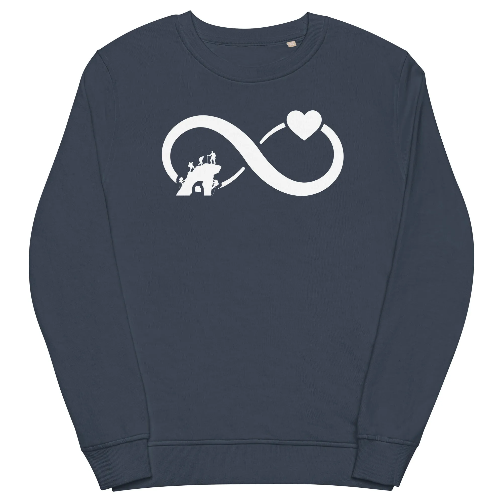 Infinity Heart and Climbing - Unisex Premium Organic Sweatshirt