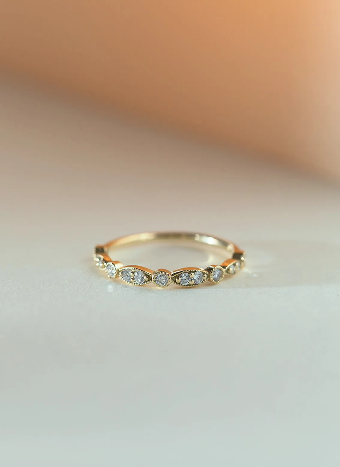 Irina diamond ring 14k gold