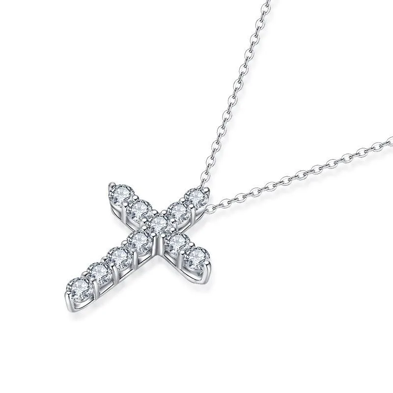 Jolics Cross 925 Sterling Silver Pendant Necklace