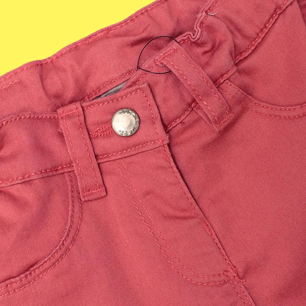 Kids Pink Chinos with Stretch & Adjustable Waistband (JB-5503)