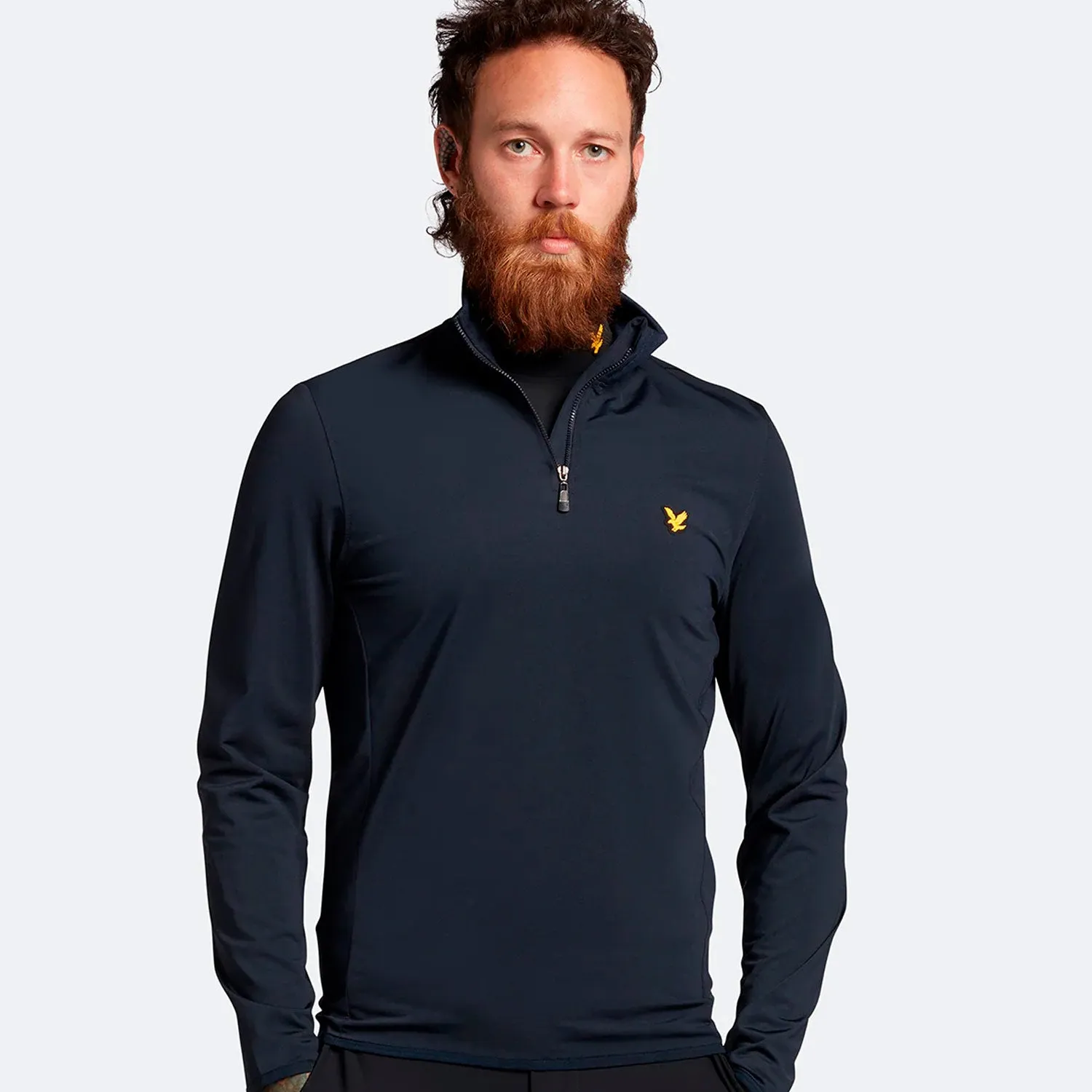 Lyle & Scott Golf Tech Quarter Zip Midlayer - Navy