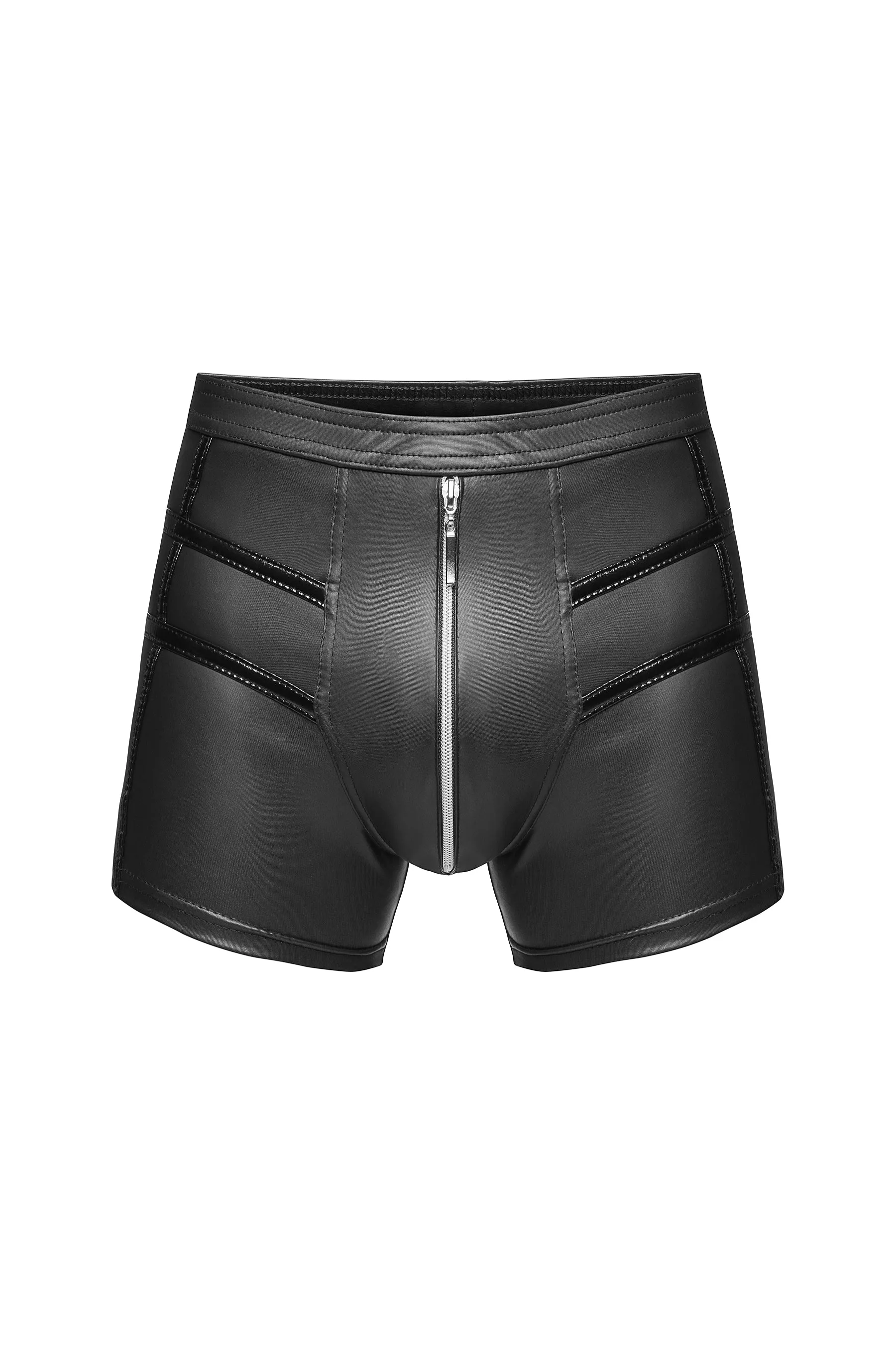 Men Shorts With PVC Detail