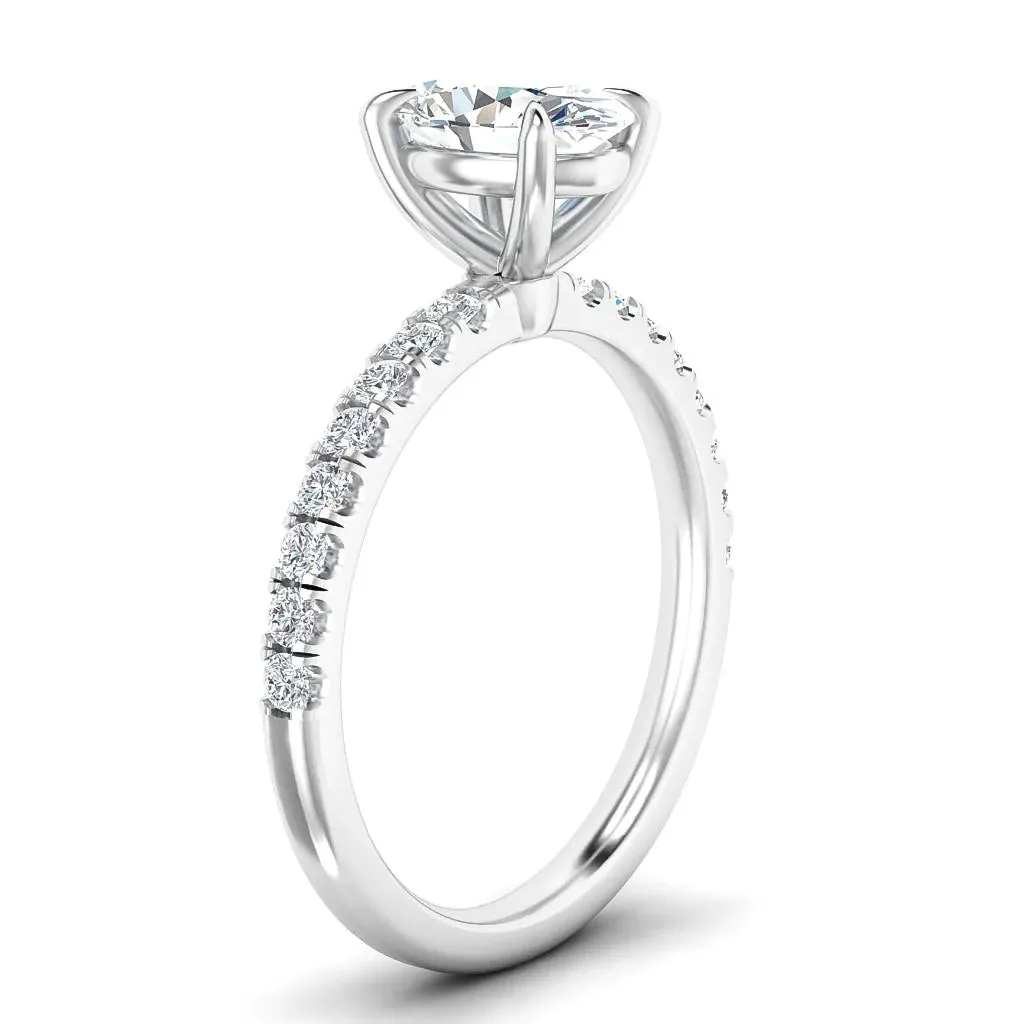 Millie - 18ct White Gold - Oval