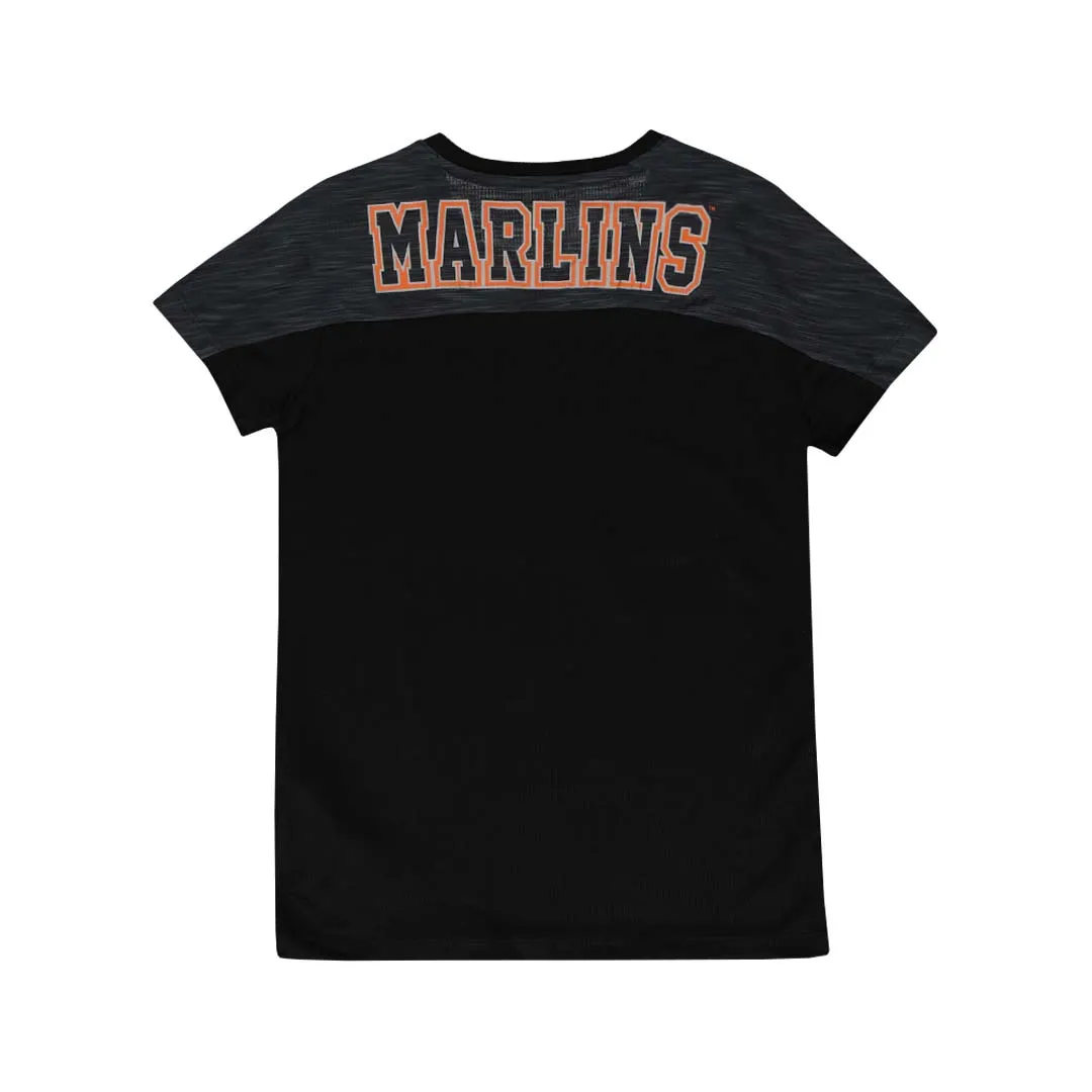 MLB - Kids' (Junior) Miami Marlins V-Neck T-Shirt (KW37AYV 15)