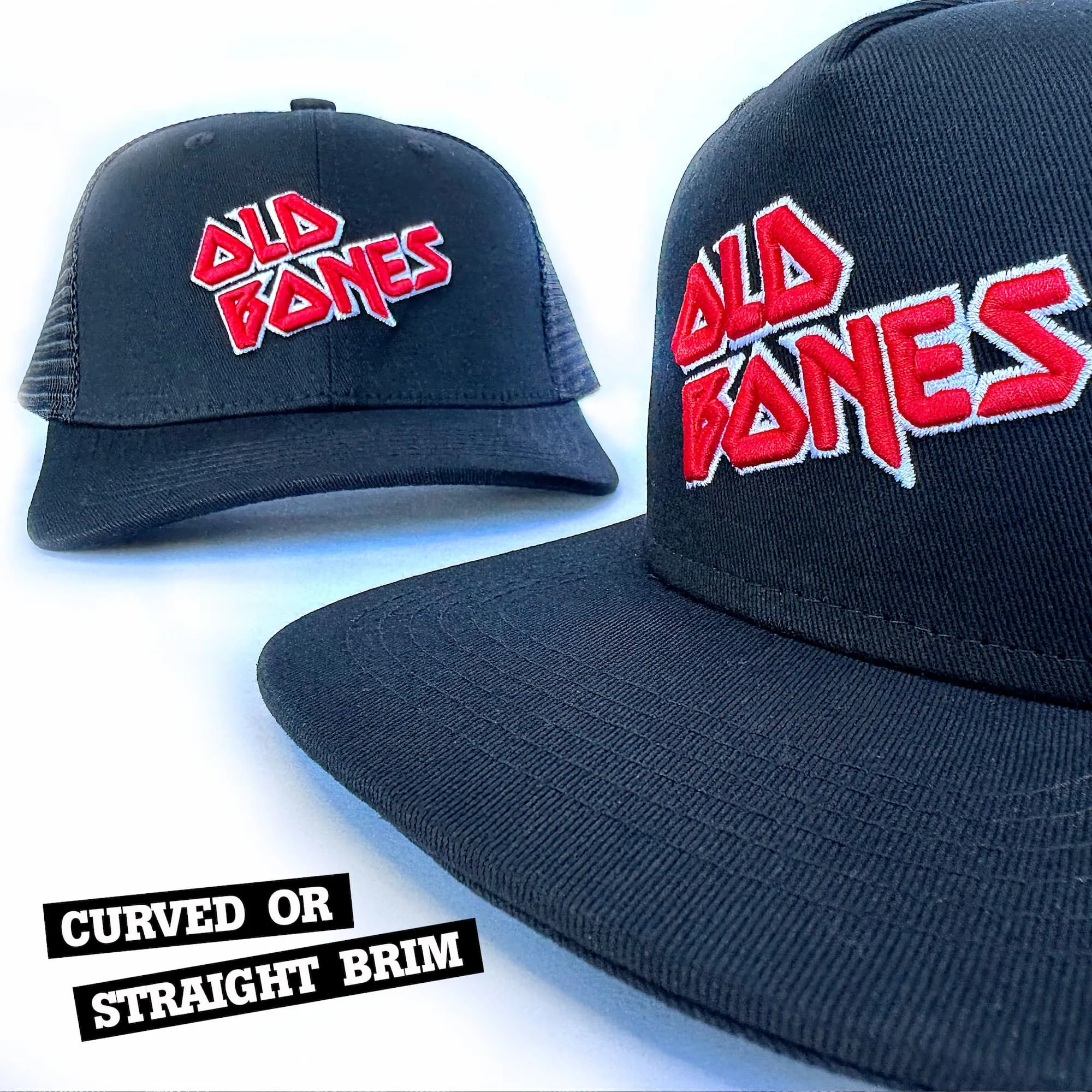 Old Bones Icon Logo Patch Hat (Black)