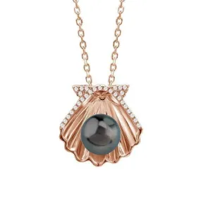 Oyster Shell Tahitian Pearl Pendant