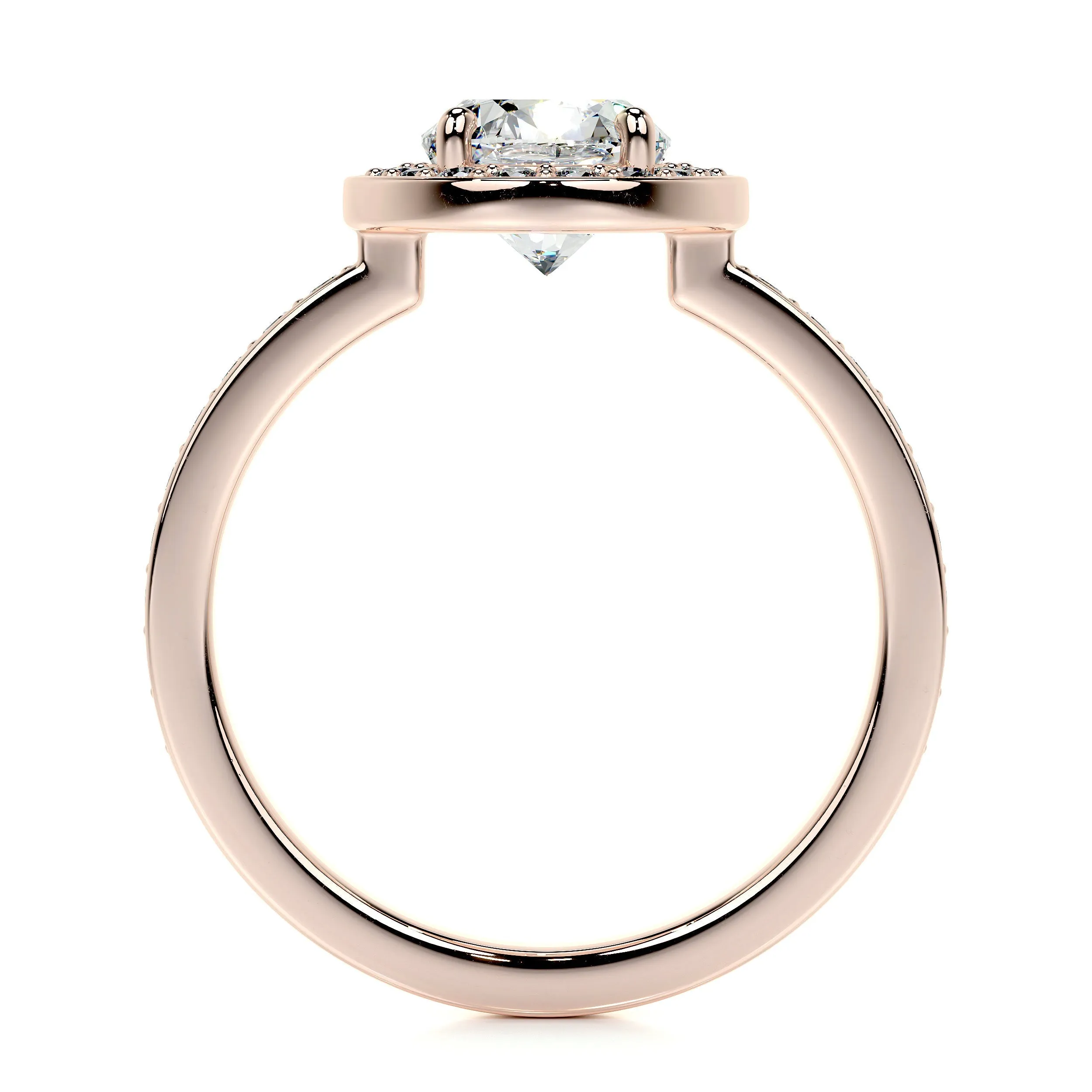 Raina Lab Grown Diamond Ring -14K Rose Gold