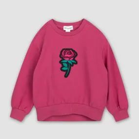 Rose on Magenta Sweatshirt