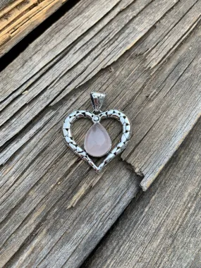 Rose Quartz Heart pendant