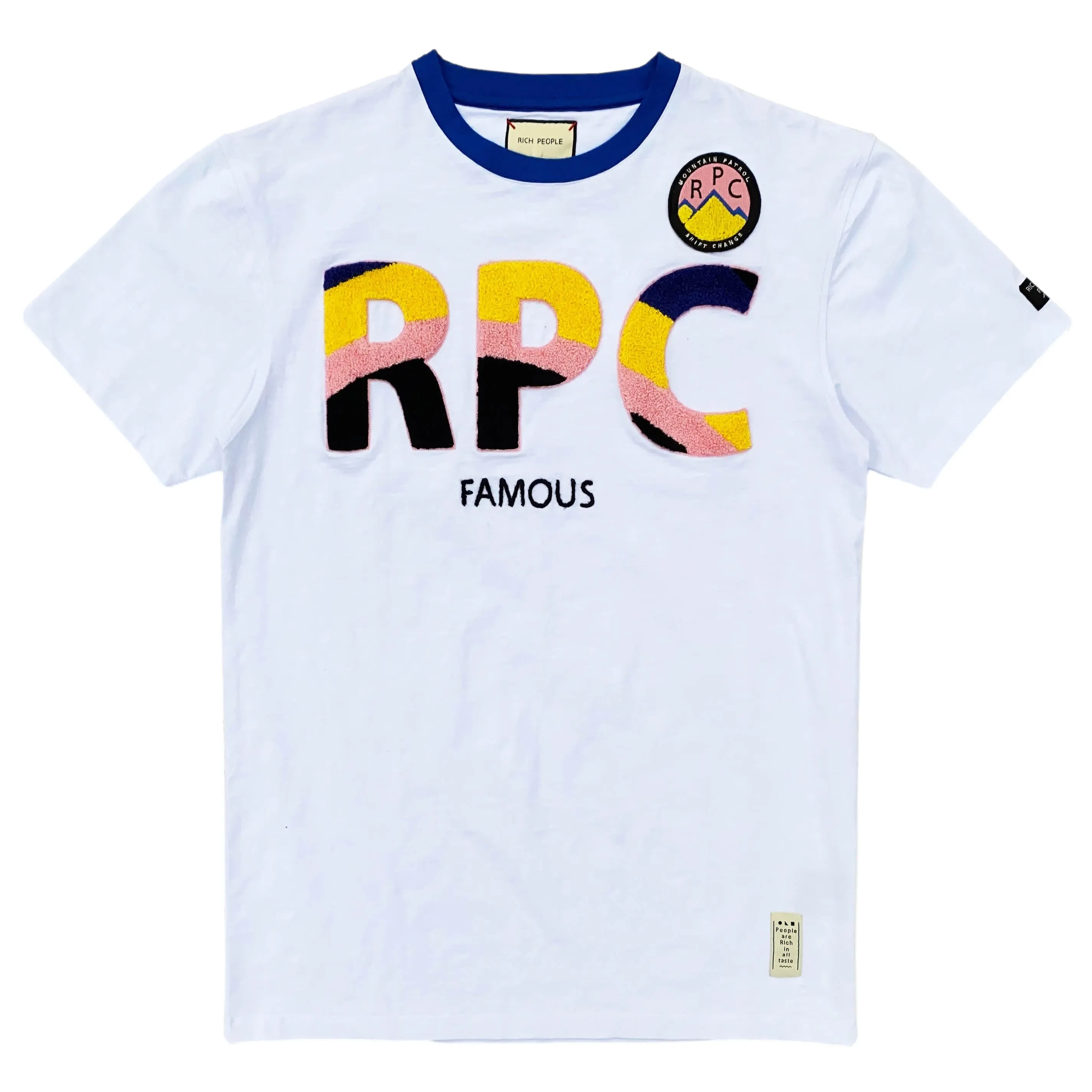 RPC Print Logo Tee (Wte/Blue) /D9