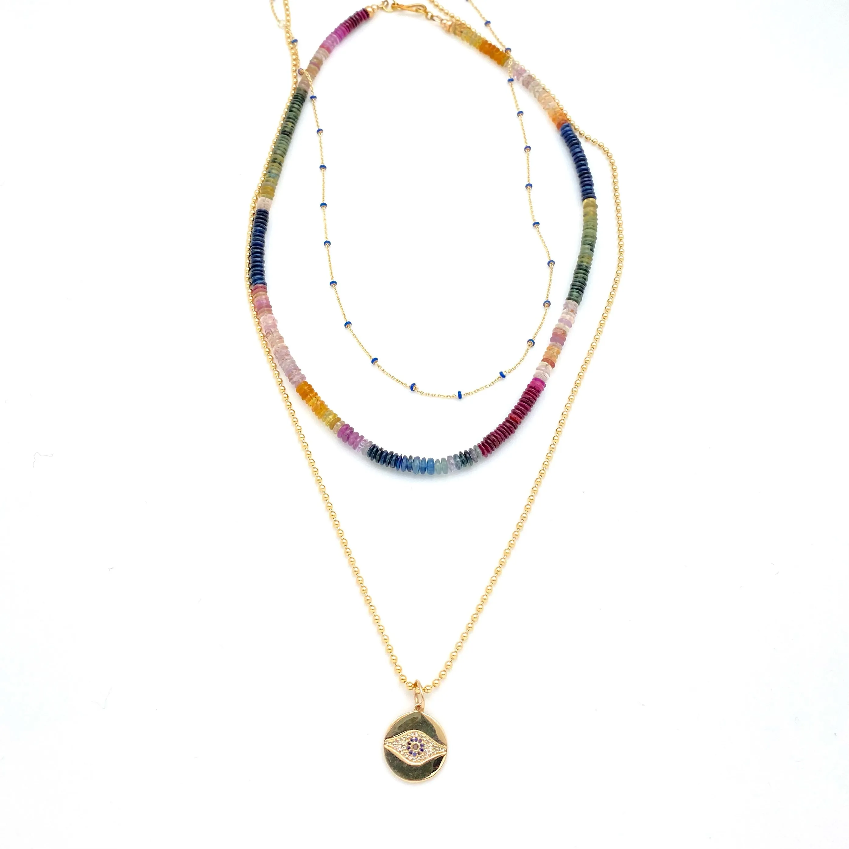 Shaded Sapphire Necklace