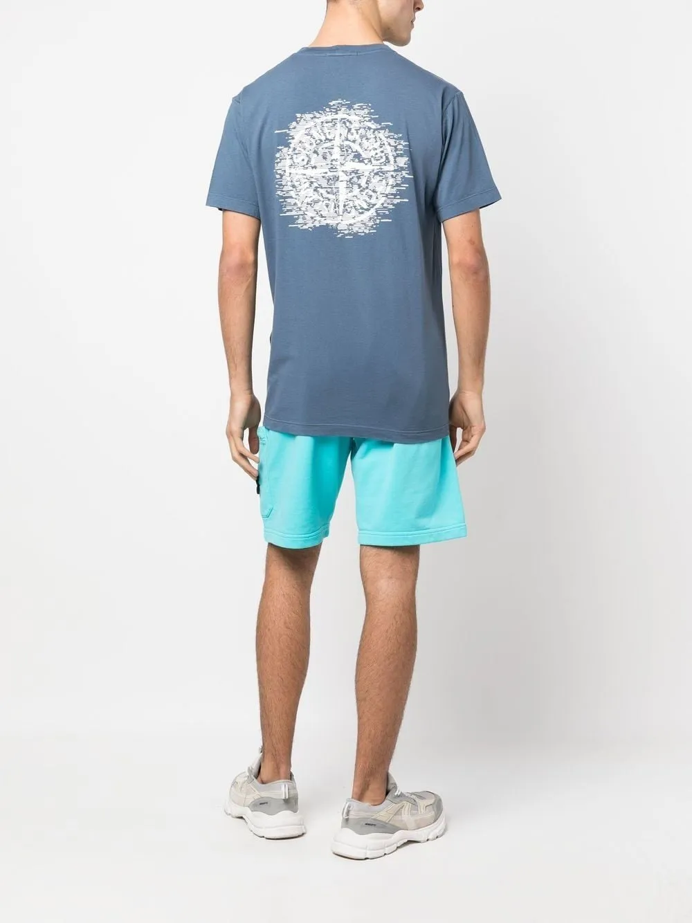 STONE ISLAND LOGO-PRINT SHORT-SLEEVE T-SHIRT