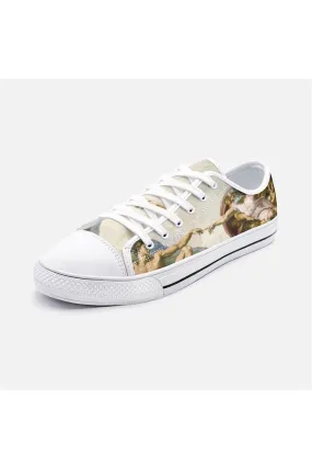 The Creation of Adam Unisex Low Top Canvas Shoes