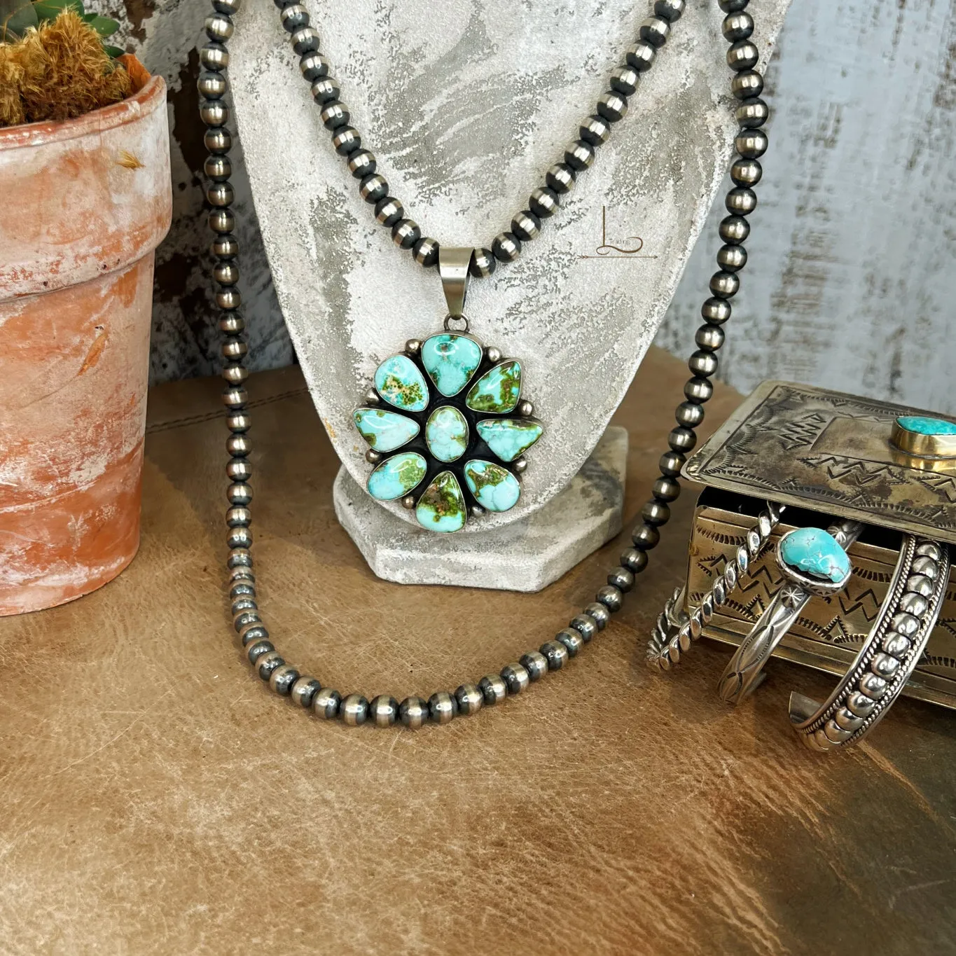 The Sonoran Gold Turquoise Pendant