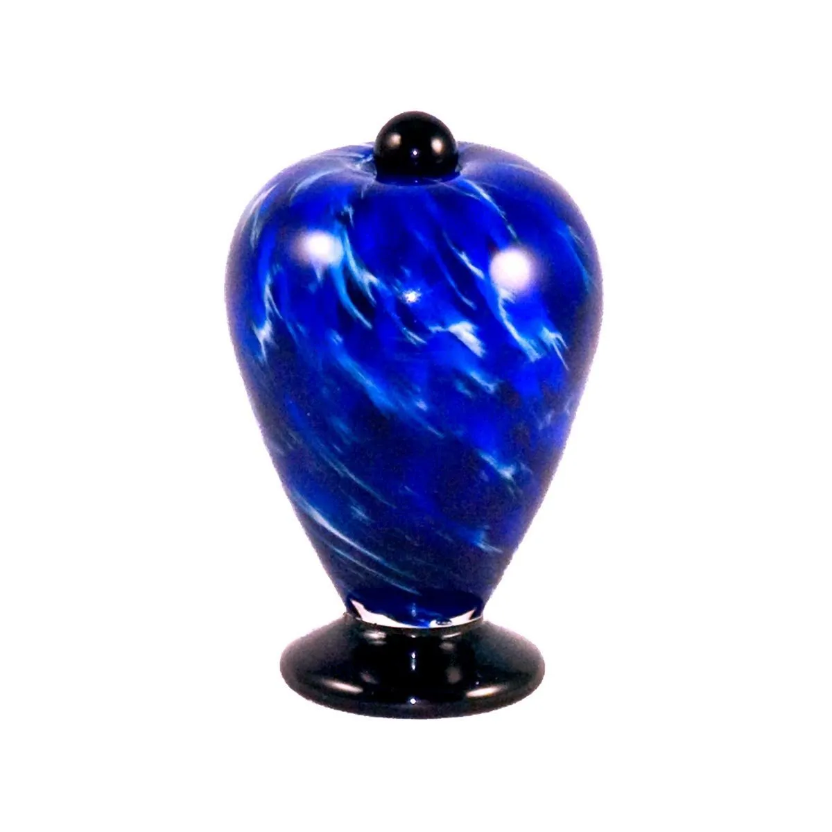 Waterfall Deco Handblown Glass Urn