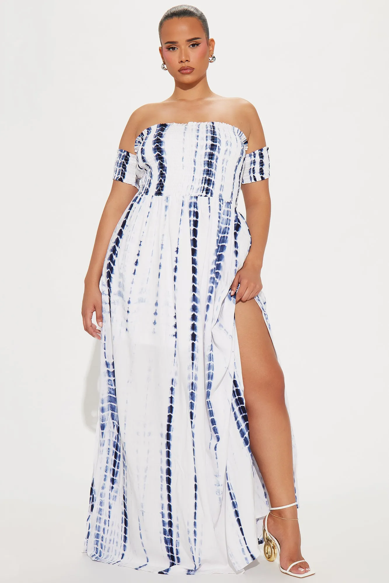 Weekend in Venice Maxi Dress - Navy/combo