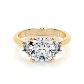 Whitney Lab Grown Diamond Ring -18K Yellow Gold