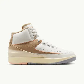 WOMENS AIR JORDAN 2 RETRO SAIL DESERT SUNSET HAZE MUSLIN